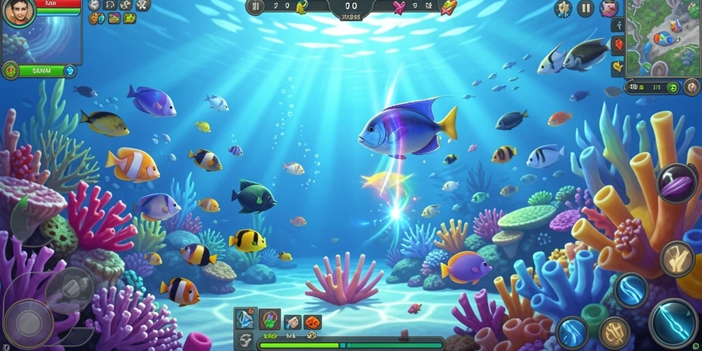f08 - Tangkapan layar F08 menunjukkan pemandangan indah dari dunia game.